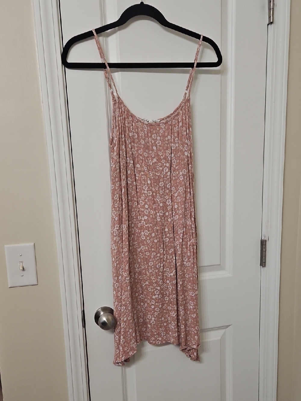 Pink Rose Blush Floral Slip Dress